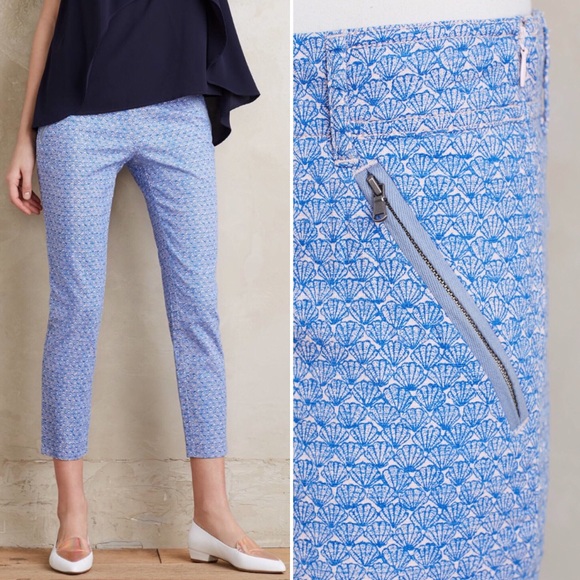 Anthropologie Pants - Anthropologie Sz 8 Oceanfront Charlie Crops EUC